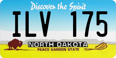 ND license plate ILV175