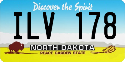 ND license plate ILV178
