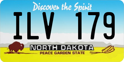 ND license plate ILV179