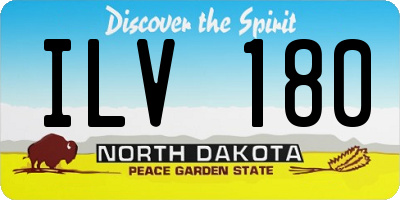 ND license plate ILV180
