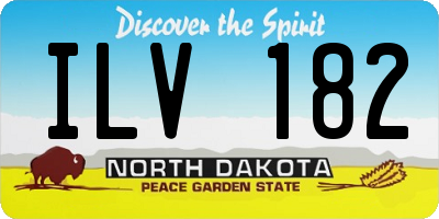 ND license plate ILV182