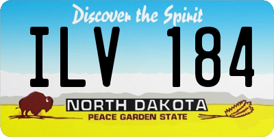 ND license plate ILV184
