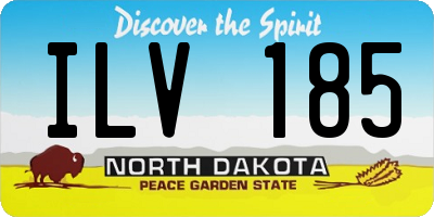ND license plate ILV185