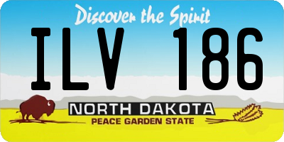 ND license plate ILV186