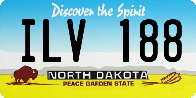 ND license plate ILV188