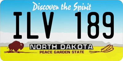ND license plate ILV189