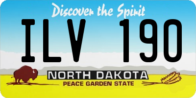 ND license plate ILV190