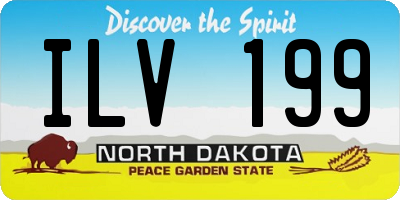 ND license plate ILV199
