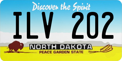 ND license plate ILV202