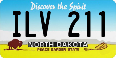 ND license plate ILV211