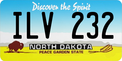 ND license plate ILV232