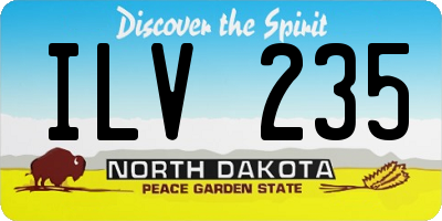 ND license plate ILV235