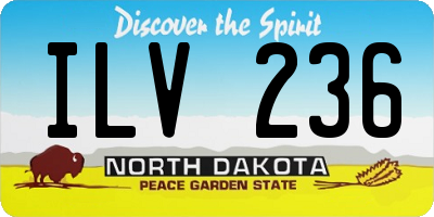 ND license plate ILV236
