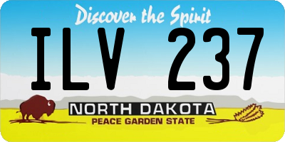 ND license plate ILV237