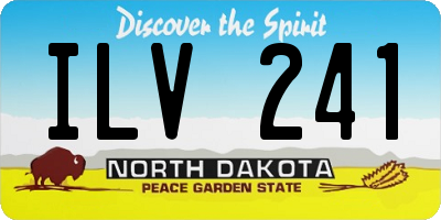 ND license plate ILV241