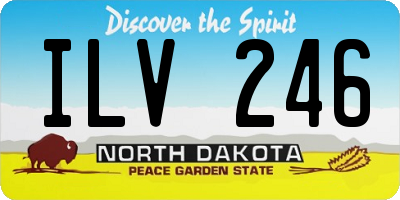 ND license plate ILV246