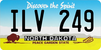 ND license plate ILV249