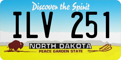 ND license plate ILV251