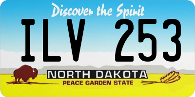 ND license plate ILV253