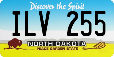 ND license plate ILV255