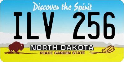 ND license plate ILV256