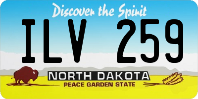 ND license plate ILV259