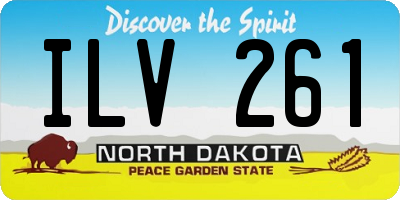 ND license plate ILV261