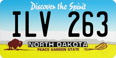 ND license plate ILV263