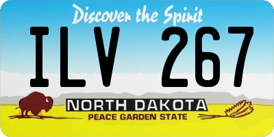 ND license plate ILV267