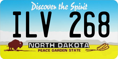 ND license plate ILV268