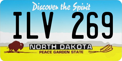 ND license plate ILV269