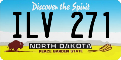 ND license plate ILV271