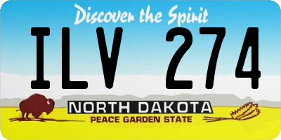 ND license plate ILV274