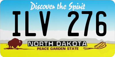 ND license plate ILV276