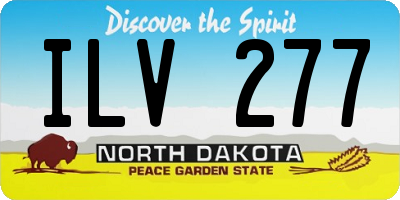 ND license plate ILV277