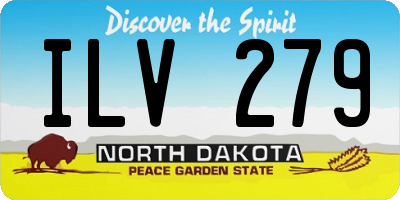 ND license plate ILV279
