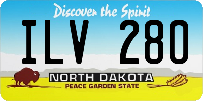 ND license plate ILV280