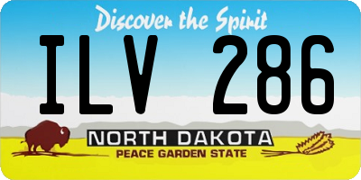 ND license plate ILV286