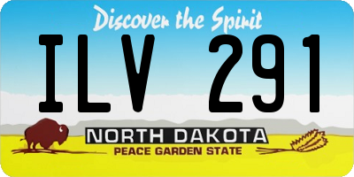 ND license plate ILV291