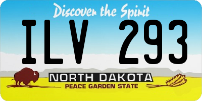 ND license plate ILV293