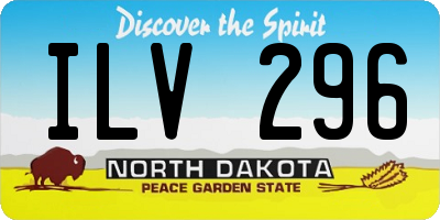 ND license plate ILV296