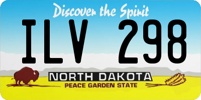 ND license plate ILV298