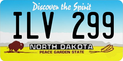 ND license plate ILV299