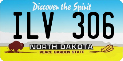 ND license plate ILV306