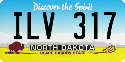 ND license plate ILV317