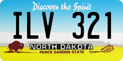 ND license plate ILV321
