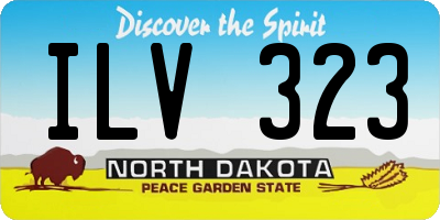 ND license plate ILV323