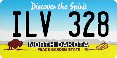 ND license plate ILV328