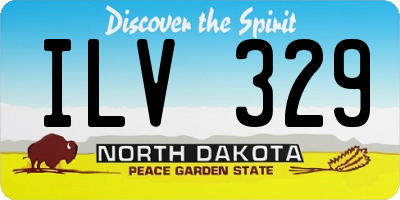 ND license plate ILV329