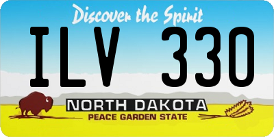 ND license plate ILV330